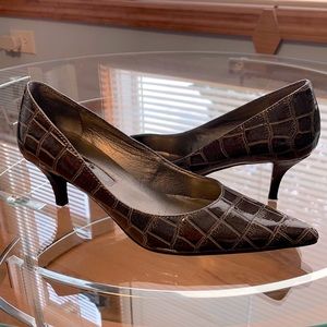 Boberry leopard skin pattern high-heel